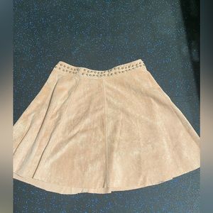 Design labs xs velvet pink skirt with studs !